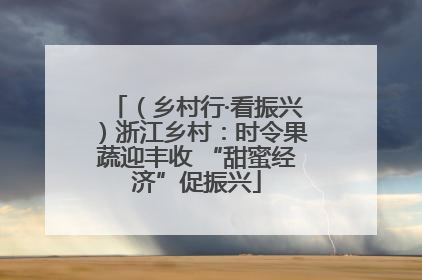 （乡村行·看振兴）浙江乡村：时令果蔬迎丰收 “甜蜜经济”促振兴