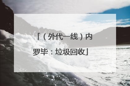 （外代一线）内罗毕：垃圾回收