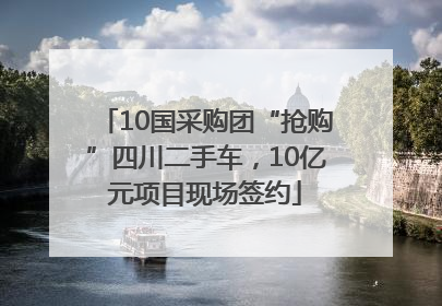 10国采购团“抢购”四川二手车，10亿元项目现场签约