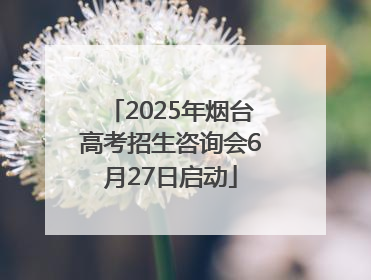 2025年烟台高考招生咨询会6月27日启动