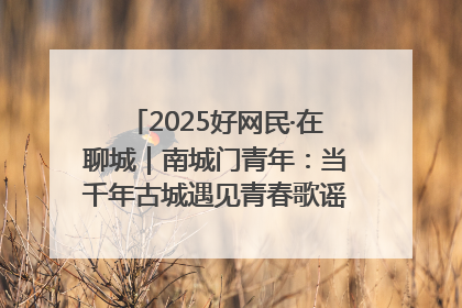 2025好网民·在聊城｜南城门青年：当千年古城遇见青春歌谣 一湖碧水见证的“聊城式浪漫”