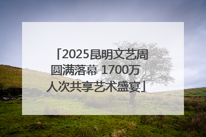 2025昆明文艺周圆满落幕 1700万人次共享艺术盛宴