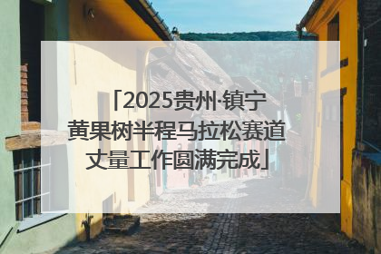 2025贵州·镇宁黄果树半程马拉松赛道丈量工作圆满完成