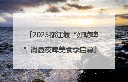 2025都江堰“好嗨啤”消夏夜啤美食季启幕