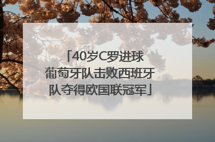40岁C罗进球 葡萄牙队击败西班牙队夺得欧国联冠军